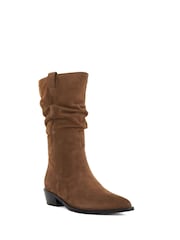 rjava - Dune London Pathway Slouch Calf Watern gležnjarji - Slika 3 iz 6