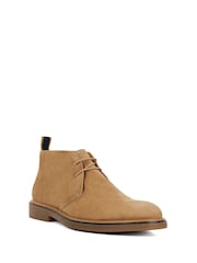 Dune London Cream Colten Elevated Chukka Boots - Image 3 of 6