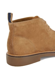 Dune London Cream Colten Elevated Chukka Boots - Image 6 of 6