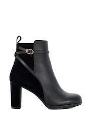 Dune London Black Ottara Block Platform High Ankle Boots - Image 2 of 6