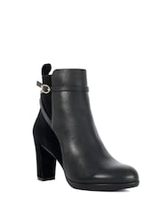 Dune London Black Ottara Block Platform High Ankle Boots - Image 3 of 6