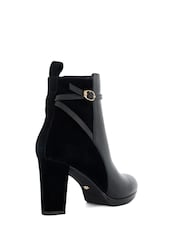Dune London Black Ottara Block Platform High Ankle Boots - Image 4 of 6