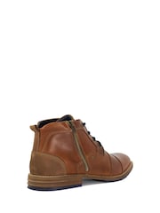 Dune London Natural Captains Double Toecap Lace-Up Boots - Image 4 of 6