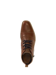 Dune London Natural Captains Double Toecap Lace-Up Boots - Image 5 of 6