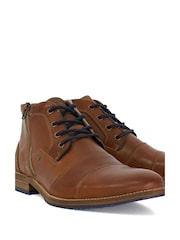 Dune London Natural Captains Double Toecap Lace-Up Boots - Image 6 of 6