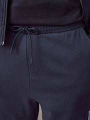BOSS Blue Stripe Insert Stretch Zip Neck Sweatshirt and Joggers Tracksuit Set - Image 6 of 9