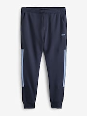BOSS Blue Stripe Insert Stretch Zip Neck Sweatshirt and Joggers Tracksuit Set - Image 9 of 9