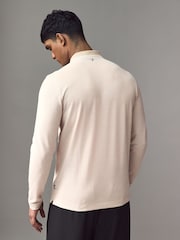 BOSS Natural Long Sleeve 100% Cotton Polo Shirt - Image 3 of 5