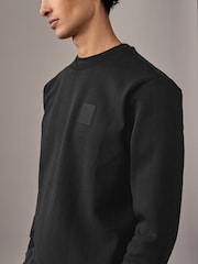 BOSS Black Salbo Drop Needle Jersey 100% Cotton Sweatshirt - Image 3 of 4