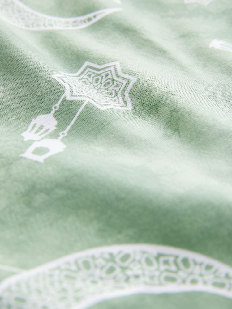 Sage Green Womens Eid Matching Family Pyjamas Set - Image 10 of 10