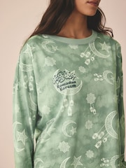 Sage Green Womens Eid Matching Family Pyjamas Set - Image 2 of 10