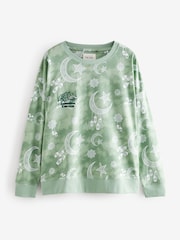 Sage Green Womens Eid Matching Family Pyjamas Set - Image 7 of 10