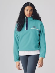 Синий - Columbia Helvetia 1/2 Snap Black Fleece - Image 1 of 5