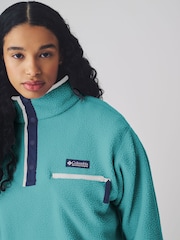 Синий - Columbia Helvetia 1/2 Snap Black Fleece - Image 4 of 5