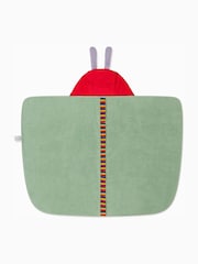 MORI Green Very Hungry Caterpillar 100% Cotton Hooded Toddler Towel - Image 4 of 4