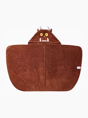 MORI Brown Gruffalo Organic Cotton Super Soft Kids Hooded Towel - Image 6 of 6