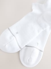White Active Cushioned Sports Trainer Socks 4 Pack - Image 9 of 9