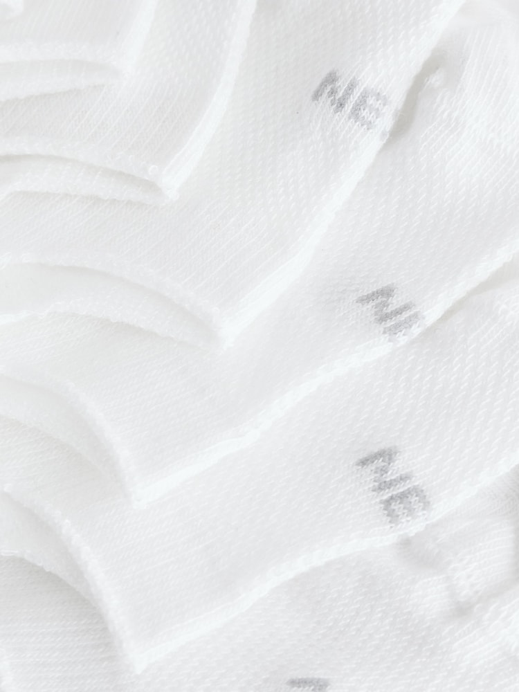White Signature Modal Invisible Trainer Socks 4 Pack - Image 4 of 4 White Signature Modal Invisible Trainer Socks 4 Pack - Image 4 of 4