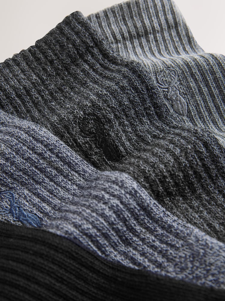 Grey Stag Embroidered Heavyweight Socks 4 Pack - Image 8 of 8