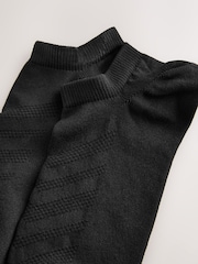 Black Active Low Rise Trainers Socks 5 Pack - Image 4 of 4