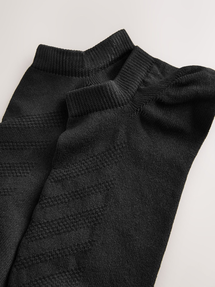 Black Active Low Rise Trainers Socks 5 Pack - Image 4 of 4