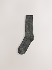 Neutral Stag Embroidered Heavyweight Socks 4 Pack - Image 6 of 8