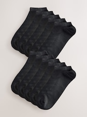 Black Active Low Rise Trainers Socks 10 Pack - Image 1 of 4