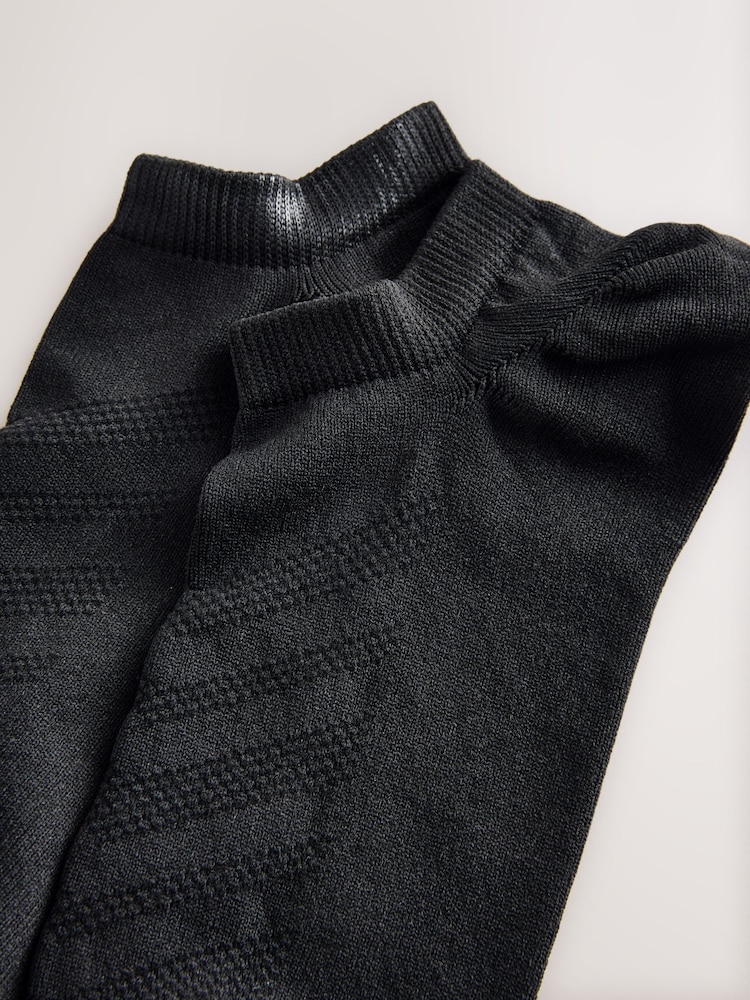 Black Active Low Rise Trainers Socks 10 Pack - Image 4 of 4