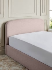 Tweedy Plain Blush Pink Matson Upholstered Ottoman Storage Bed Frame - Image 4 of 8