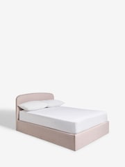 Tweedy Plain Blush Pink Matson Upholstered Ottoman Storage Bed Frame - Image 7 of 8