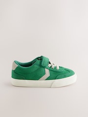 Green Standard Fit (F) Touch Fastening Elastic Lace Trainers - Image 2 of 5