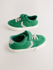 Green Standard Fit (F) Touch Fastening Elastic Lace Trainers - Image 3 of 5