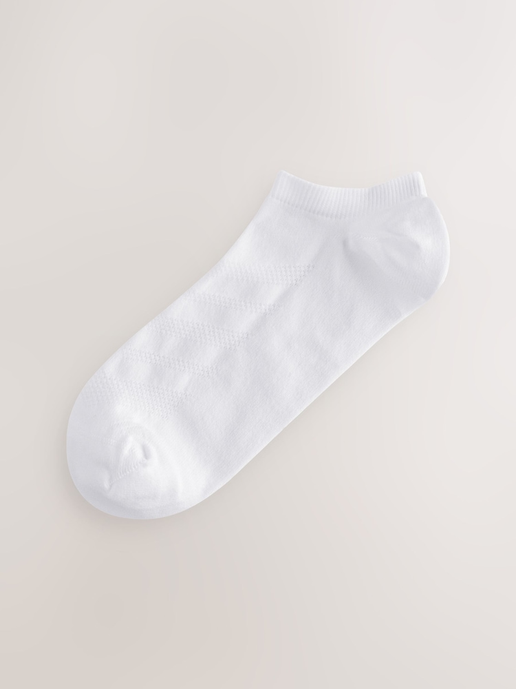White Active Low Rise Trainers Socks 10 Pack - Image 2 of 5