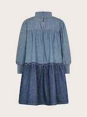 Monsoon – langärmliges Stufen-Denimkleid aus 100 % Baumwolle - Bild 2 von 3