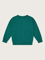 Monsoon Green Free Spirit Graphic 100% Cotton Sweatshirt - Image 2 of 3