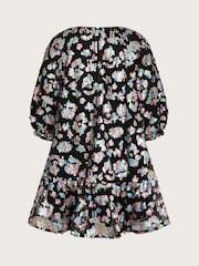 Monsoon Black Rainbow Sequin Shift Dress - Image 2 of 3
