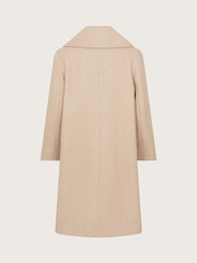 Monsoon Brown Bow Collar Coat - Image 3 of 4