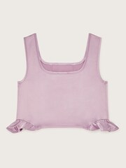 Monsoon Purple Serene Sleeveless Satin Top - Image 2 of 3