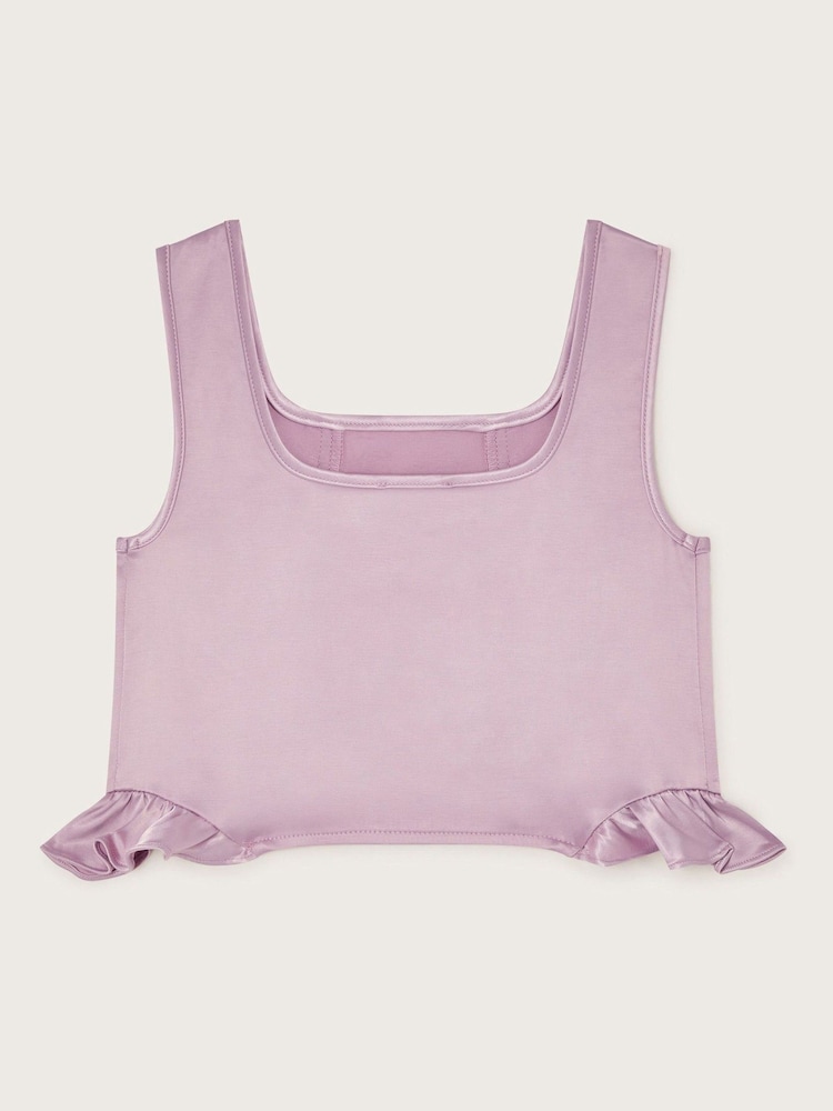 Monsoon Purple Serene Sleeveless Satin Top - Image 2 of 3