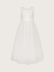 Monsoon White Bernadette Tulle Maxi Dress - Image 1 of 3