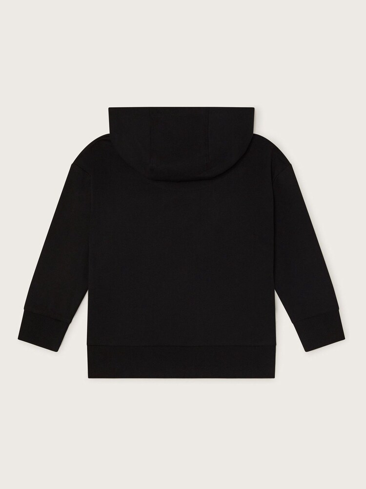 Monsoon Black Shapes Graphic 100% Cotton Hoodie - Image 2 of 3
