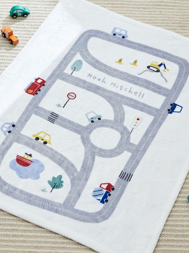 Personalised Road Map Fleece Blanket by My 1st Years - Image 1 of 4
