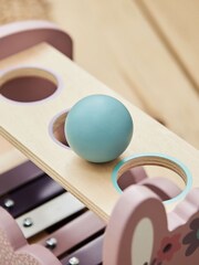 Personalised Bunny Xylophone & Drop Box Wodden Toy by My 1st Years - Image 4 of 5