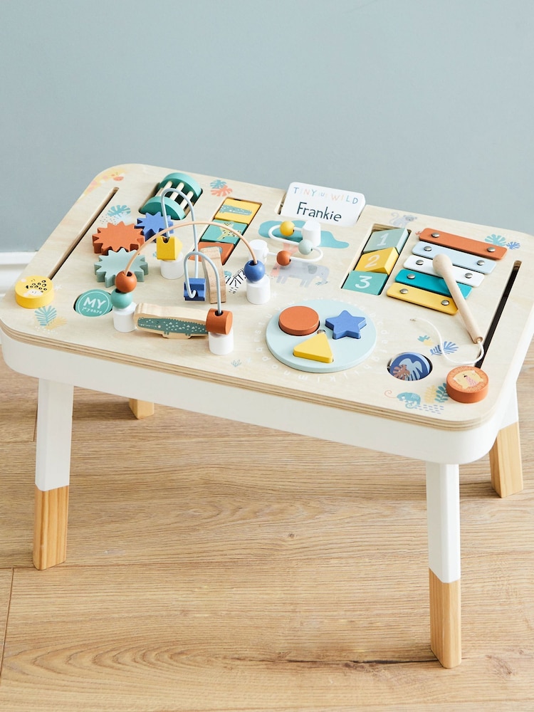 Personalised Wooden Safari Activity Table by My 1st Years - Image 1 of 5