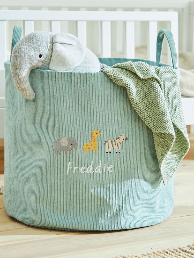 Personalised Large Safari Sage Storage Bag by My 1st Years - Image 1 of 3