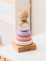 Personalised Wooden Bunny Stacker Toy by My 1st Years - Image 1 of 4