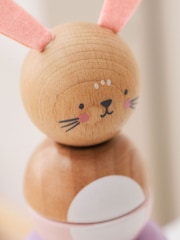 Personalised Wooden Bunny Stacker Toy by My 1st Years - Image 2 of 4