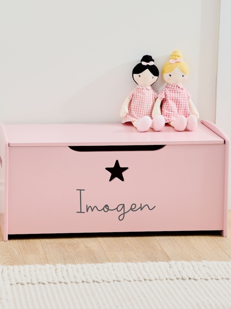 Personalised Large Star Design Toy Box by My 1st Years - Image 1 of 4 Personalised Large Star Design Toy Box by My 1st Years - Image 1 of 4
