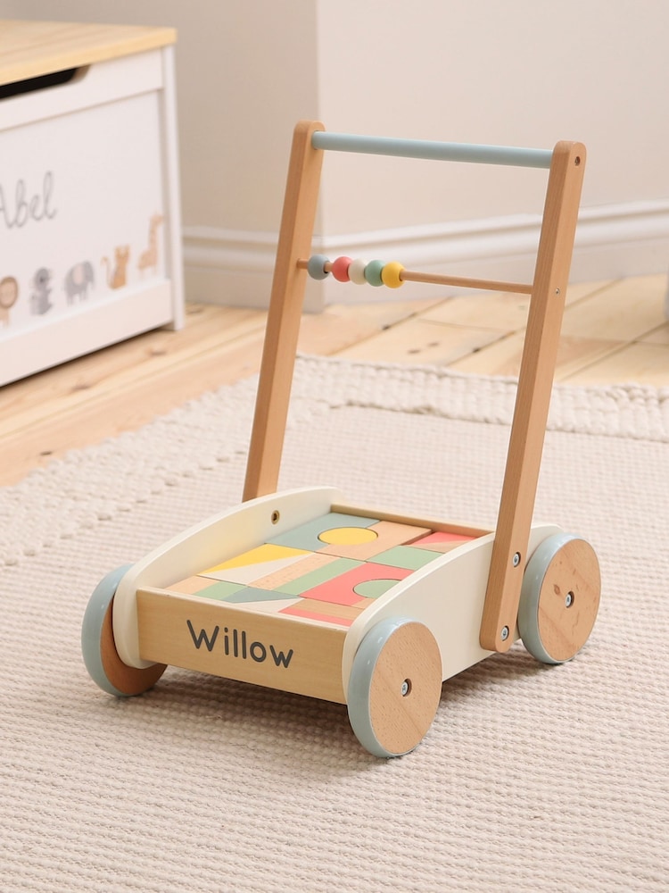 Personalised Push-Along Activity Walker With Blocks by My 1st Years - Image 1 of 5