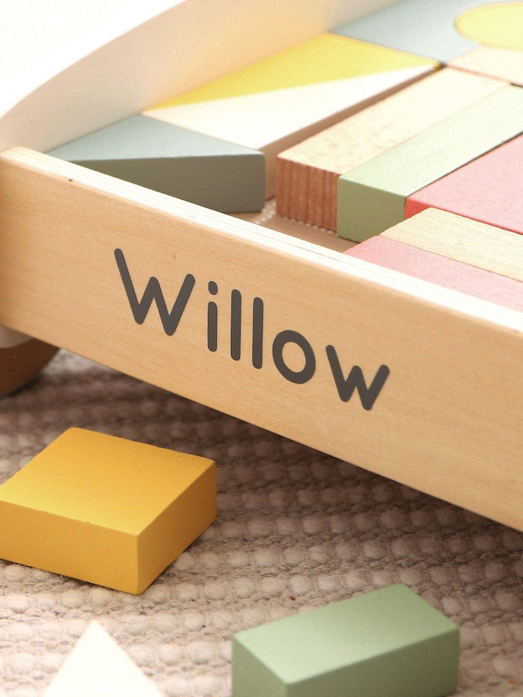 Personalised Push-Along Activity Walker With Blocks by My 1st Years - Image 2 of 5
